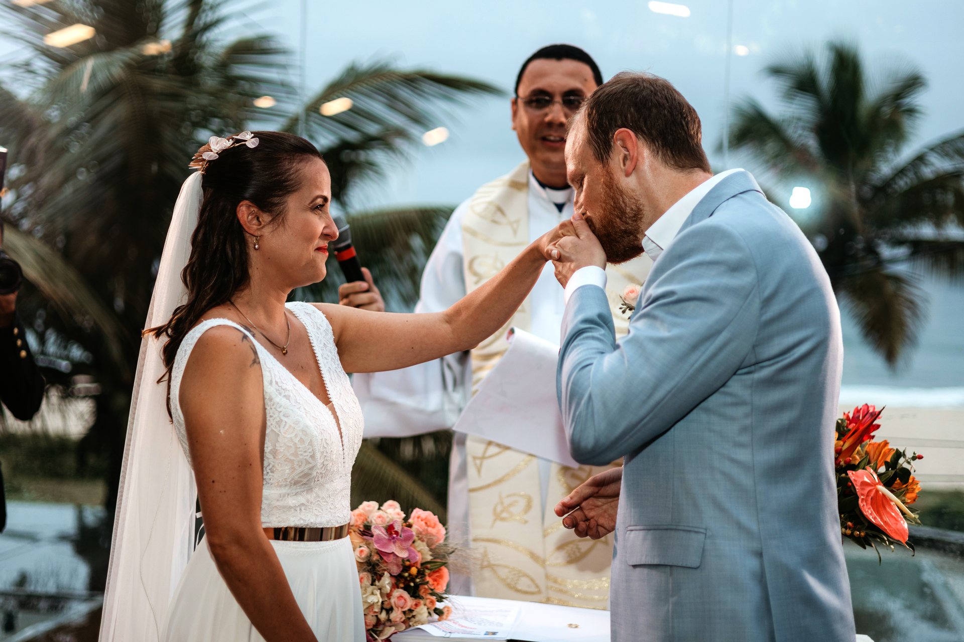 Casamento de frente para o mar